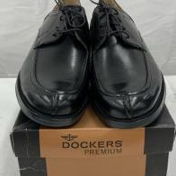 Men\'s New In Box DOCKERS PREMIUM Phoenician Black Leather Dress Oxford Shoes main image 8